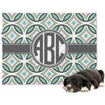 Geometric Circles Dog Blanket (Personalized)
