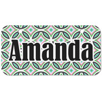 Geometric Circles Mini/Bicycle License Plate (2 Holes) (Personalized)