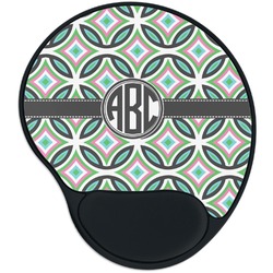 Geometric Circles Mouse Pad with Wrist Support