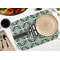 Geometric Circles Octagon Placemat - Single front (LIFESTYLE) Flatlay