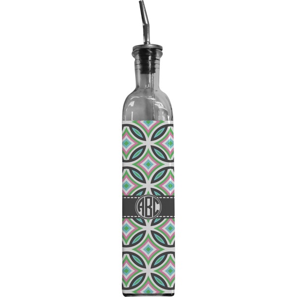 Custom Geometric Circles Oil Dispenser Bottle (Personalized)