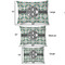 Geometric Circles Outdoor Dog Beds - SIZE CHART