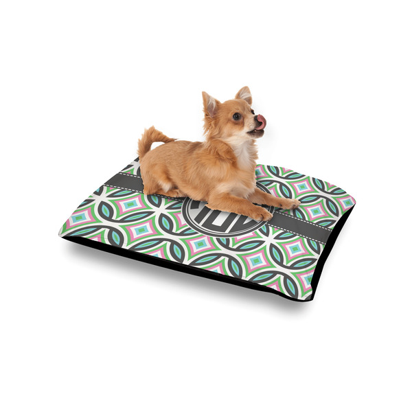 Geometric Circles Outdoor Dog Beds - Small - IN CONTEXT