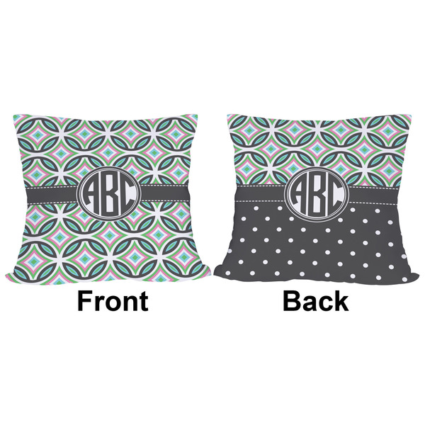 Geometric Circles Outdoor Pillow - 16x16