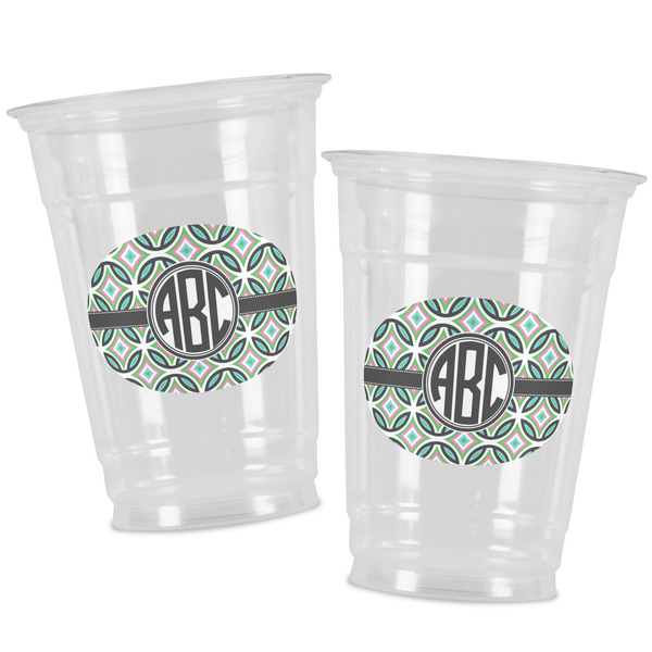 Geometric Circles Party Cups - 16oz - Alt View
