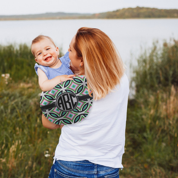 Geometric Circles Peanut Shaped Burp - Lifestyle