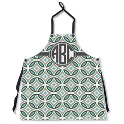 Geometric Circles Apron Without Pockets w/ Monogram