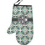 Geometric Circles Left Oven Mitt (Personalized)
