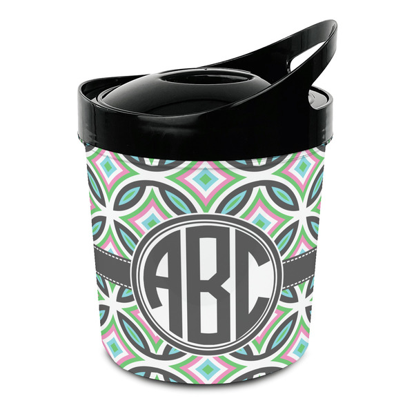 Custom Geometric Circles Plastic Ice Bucket (Personalized)