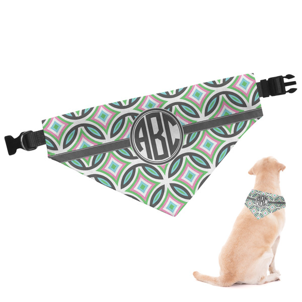 Custom Geometric Circles Dog Bandana (Personalized)