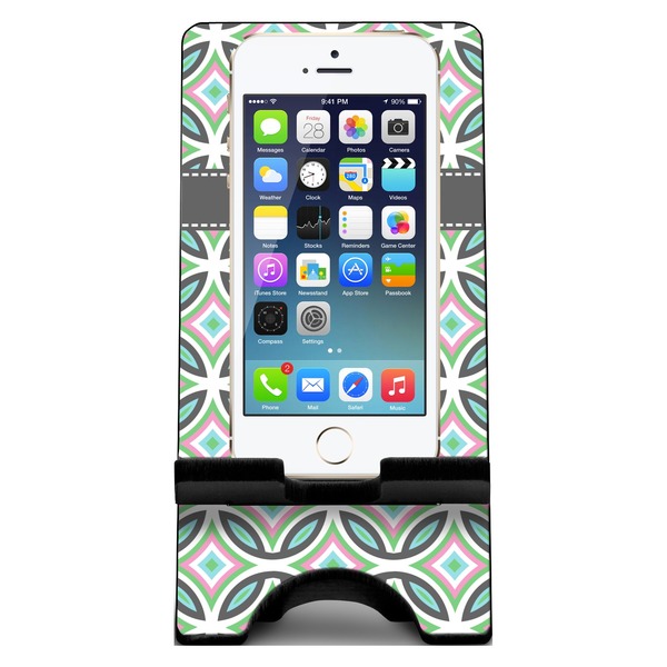 Geometric Circles Phone Stand w/ Phone