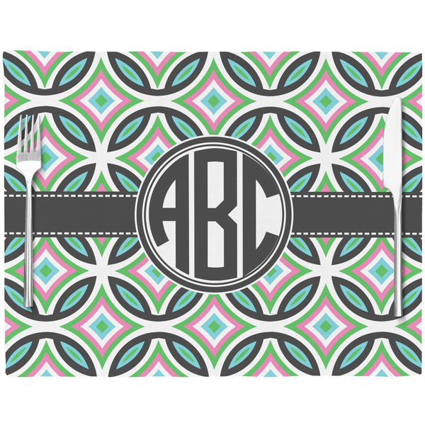 Geometric Circles Placemat with Props