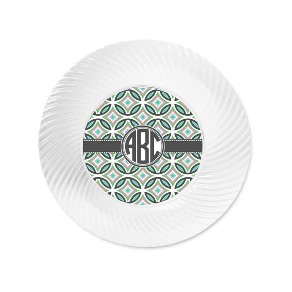 Geometric Circles Plastic Party Appetizer & Dessert Plates - Approval