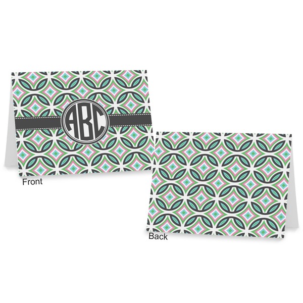 Geometric Circles Postcard - Front and Back