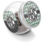 Geometric Circles Puppy Treat Jar (Personalized)