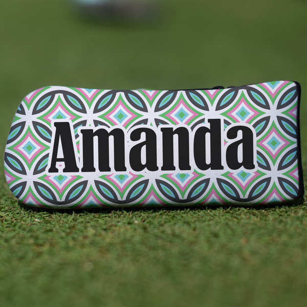Custom Geometric Circles Blade Putter Cover (Personalized)