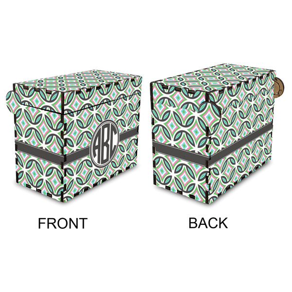 Geometric Circles Recipe Box - Full Color - Approval