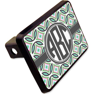Geometric Circles Rectangular Trailer Hitch Cover - 2" (Personalized)