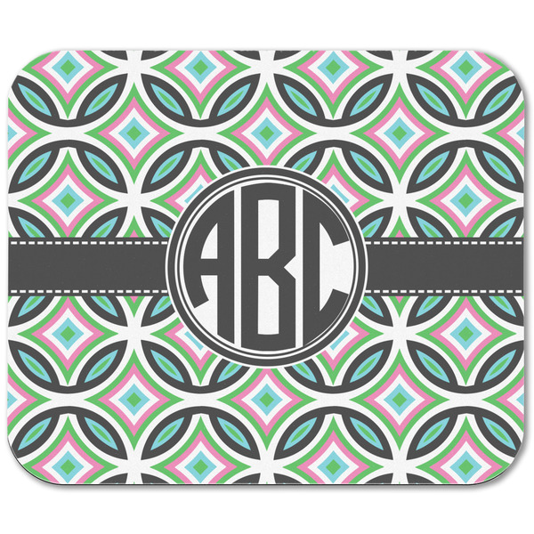 Geometric Circles Rectangular Mouse Pad - APPROVAL