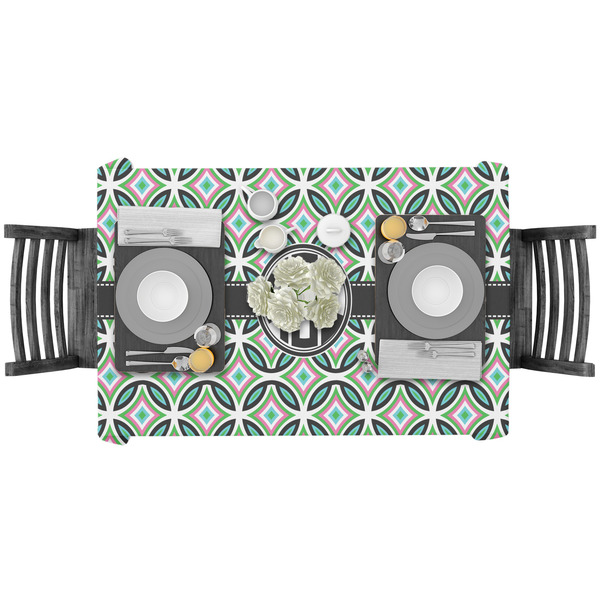 Geometric Circles Rectangular Tablecloths - LIFESTYLE