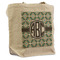 Geometric Circles Reusable Cotton Grocery Bag - Front View