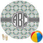 Geometric Circles Round Beach Towel (Personalized)