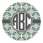 Geometric Circles Round Decal (Personalized)