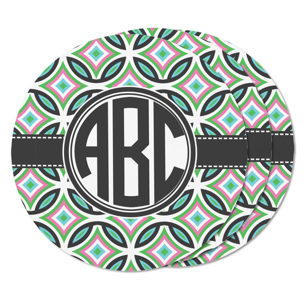 Geometric Circles Round Fridge Magnet - THREE