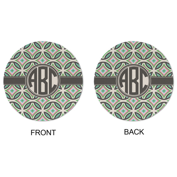 Geometric Circles Round Linen Placemats - APPROVAL (double sided)