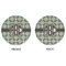 Geometric Circles Round Linen Placemats - APPROVAL (double sided)