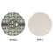Geometric Circles Round Linen Placemats - APPROVAL (single sided)