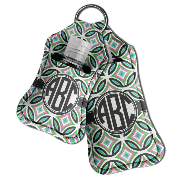 Geometric Circles Sanitizer Holder Keychain - Both in Case (PARENT)