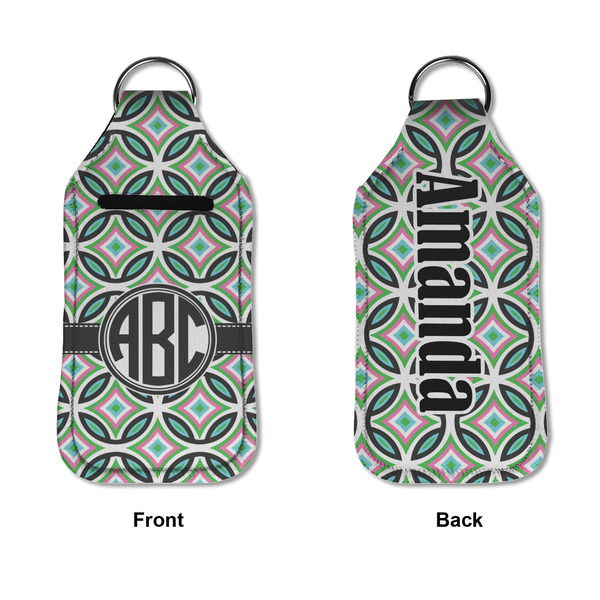 Geometric Circles Sanitizer Holder Keychain - Large APPROVAL (Flat)