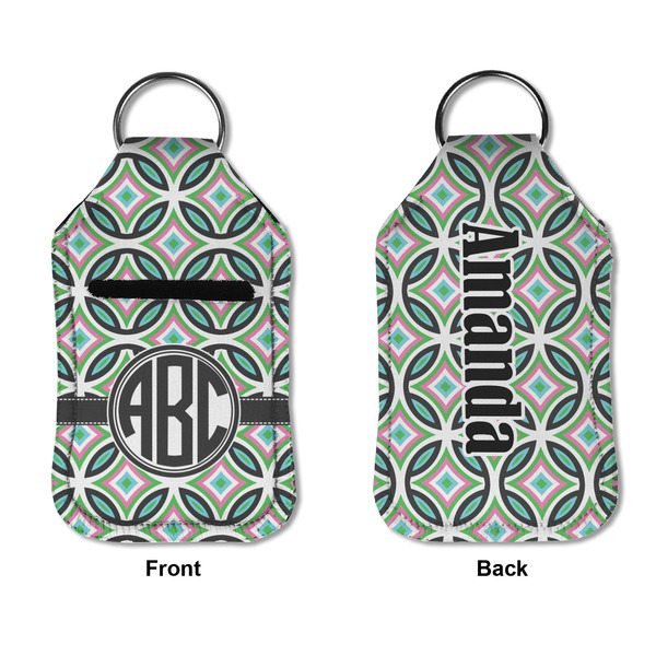 Geometric Circles Sanitizer Holder Keychain - Small APPROVAL (Flat)