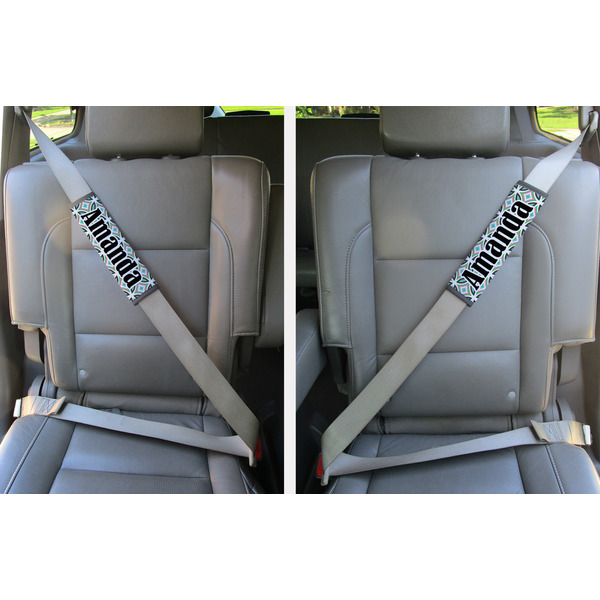 Geometric Circles Seat Belt Covers (Set of 2 - In the Car)