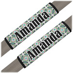 Geometric Circles Seat Belt Covers (Set of 2) (Personalized)
