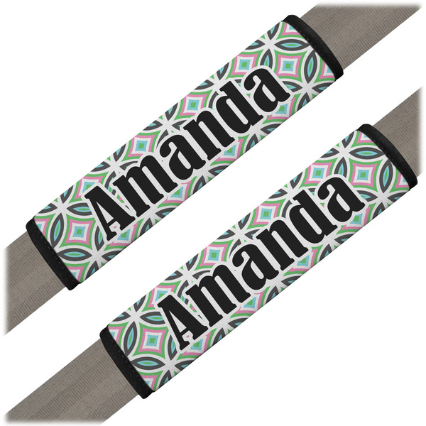 Custom Geometric Circles Seat Belt Covers (Set of 2) (Personalized)