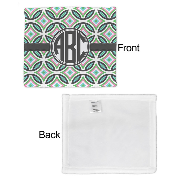 Geometric Circles Security Blanket - Front & White Back View