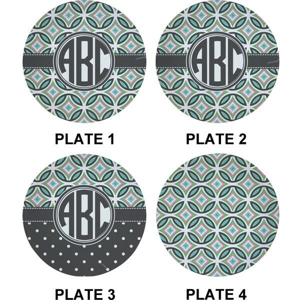 Geometric Circles Set of Appetizer / Dessert Plates (Approval)
