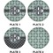 Geometric Circles Set of Appetizer / Dessert Plates (Approval)