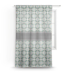 Geometric Circles Sheer Curtain - 50"x84" (Personalized)