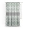 Geometric Circles Sheer Curtain With Window and Rod