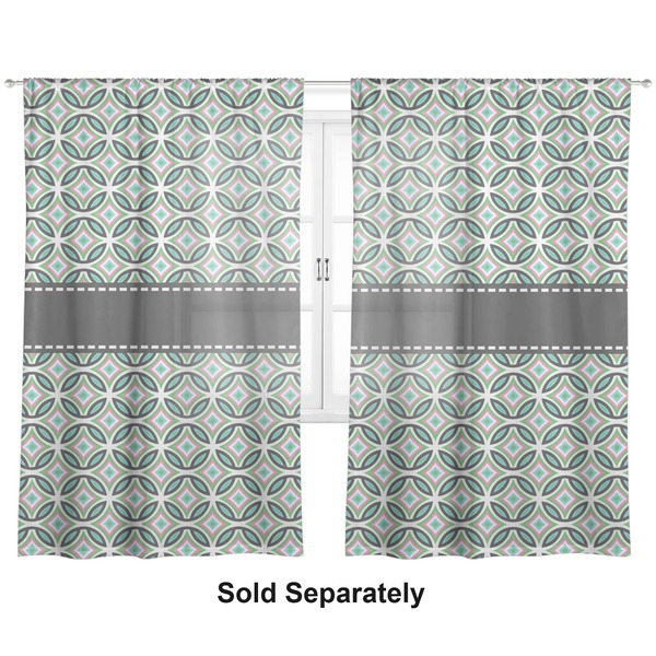 Geometric Circles Sheer Curtains