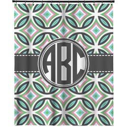 Geometric Circles Extra Long Shower Curtain - 70"x84" (Personalized)