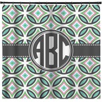 Geometric Circles Shower Curtain (Personalized)