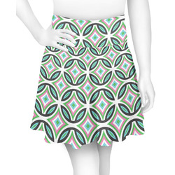 Geometric Circles Skater Skirt - X Small (Personalized)