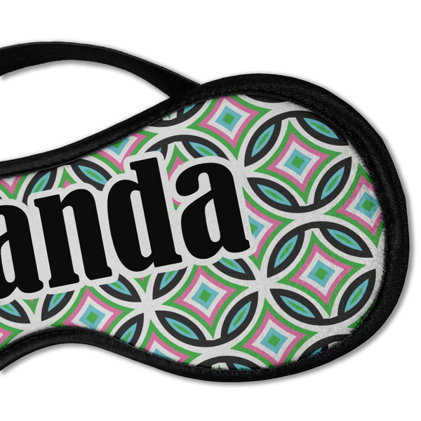 Geometric Circles Sleeping Eye Mask - DETAIL Large