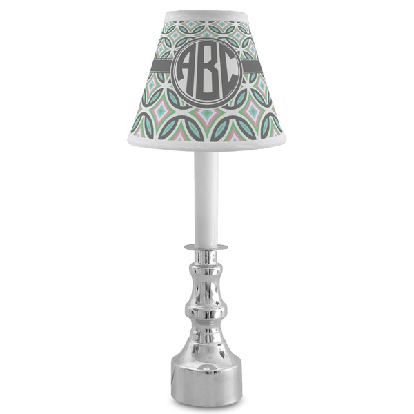 Geometric Circles Small Chandelier Lamp - LIFESTYLE (on candle stick)