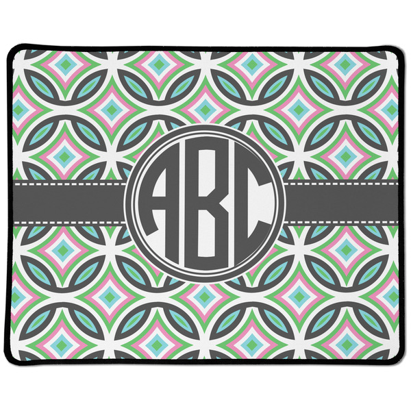 Custom Geometric Circles Large Gaming Mouse Pad - 12.5" x 10" (Personalized)