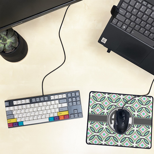 Geometric Circles Small Gaming Mats - LIFESTYLE